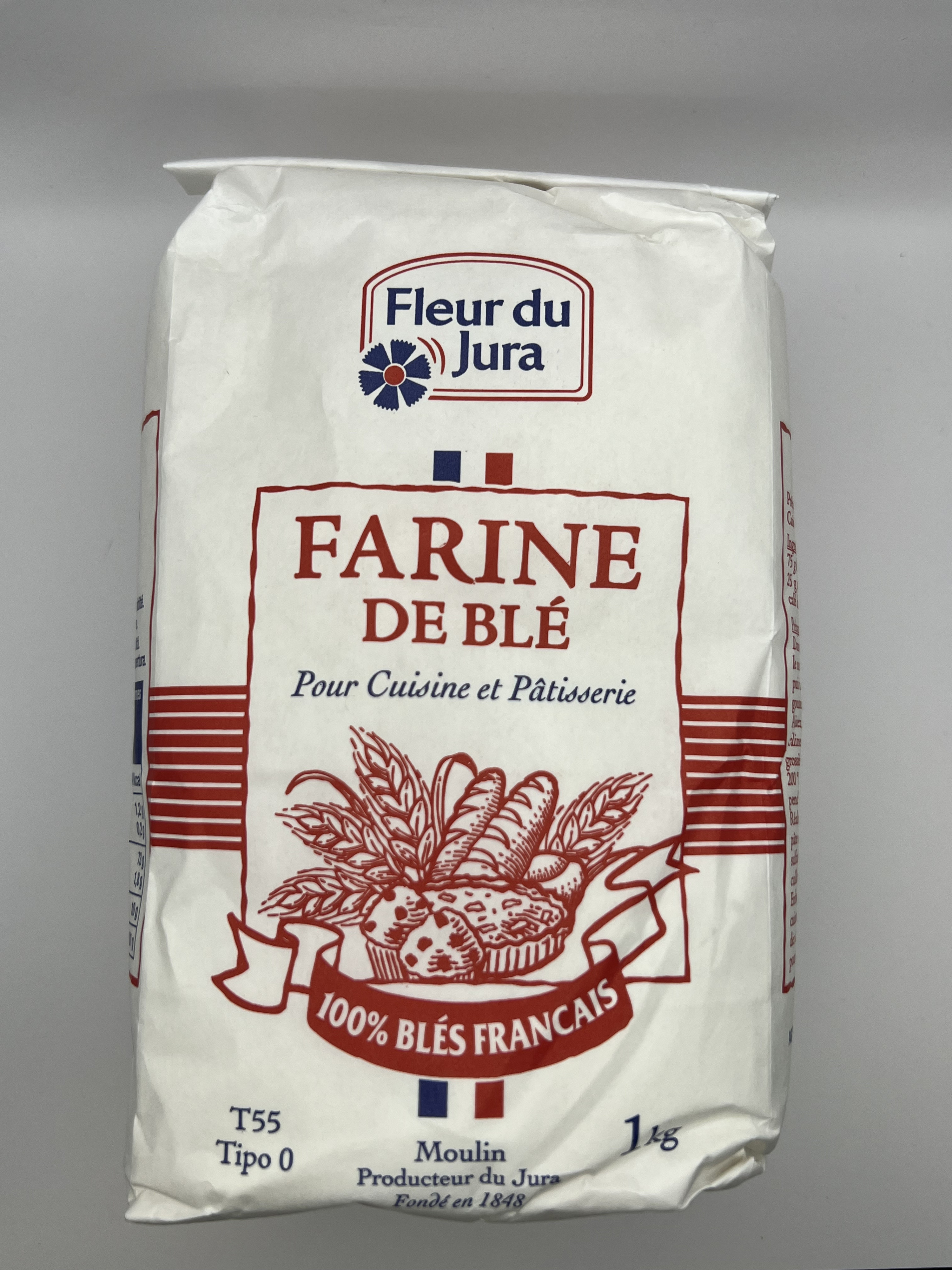 FLEUR DU JURA Farine de blé T55 1kg