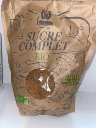 Sucre canne Complet Bio 100% 500g